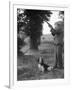 Hunter with Gun and Dog-null-Framed Photographic Print