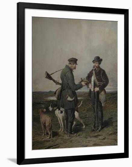 Hunters, 1864-Pyotr Petrovich Sokolov-Framed Giclee Print