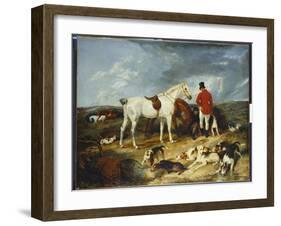 Hunters and Hounds, 1823-Edwin Henry Landseer-Framed Giclee Print
