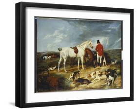 Hunters and Hounds, 1823-Edwin Henry Landseer-Framed Giclee Print