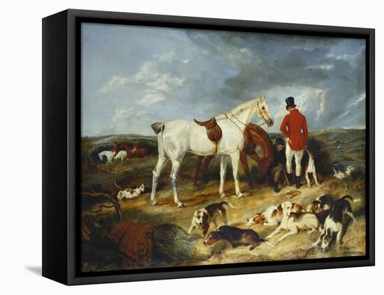 Hunters and Hounds, 1823-Edwin Henry Landseer-Framed Stretched Canvas