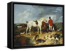 Hunters and Hounds, 1823-Edwin Henry Landseer-Framed Stretched Canvas