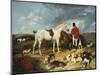 Hunters and Hounds, 1823-Edwin Henry Landseer-Mounted Giclee Print