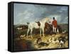 Hunters and Hounds, 1823-Edwin Henry Landseer-Framed Stretched Canvas