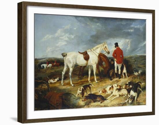 Hunters and Hounds, 1823-Edwin Henry Landseer-Framed Giclee Print