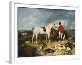 Hunters and Hounds, 1823-Edwin Henry Landseer-Framed Giclee Print