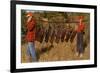 Hunters Carrying Giant Grasshoppers-null-Framed Art Print