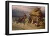 Hunters Caught in a Storm-Pavel Osipovich Kovalevsky-Framed Giclee Print