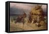 Hunters Caught in a Storm-Pavel Osipovich Kovalevsky-Framed Stretched Canvas