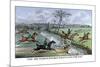 Hunters Clear the Ditch-Henry Thomas Alken-Mounted Art Print