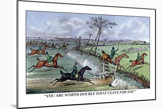 Hunters Clear the Ditch-Henry Thomas Alken-Mounted Art Print