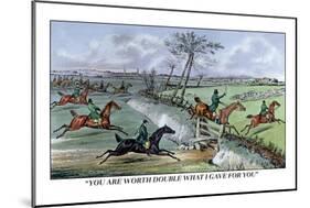 Hunters Clear the Ditch-Henry Thomas Alken-Mounted Art Print