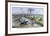 Hunters Clear the Ditch-Henry Thomas Alken-Framed Art Print