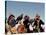 Hunters from Sagsai Sum, Bechik, Tek and Khalbek, Golden Eagle Festival, Mongolia-Amos Nachoum-Stretched Canvas