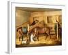 Hunters in a Stable with a Groom, 1809-Thomas Weaver-Framed Giclee Print