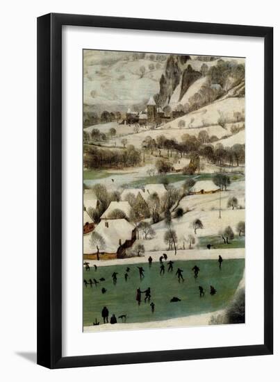 Hunters in the Snow - Detail-Pieter Breughel the Elder-Framed Art Print