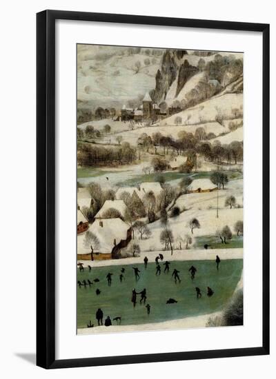 Hunters in the Snow - Detail-Pieter Breughel the Elder-Framed Art Print