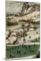 Hunters in the Snow - Detail-Pieter Breughel the Elder-Mounted Art Print