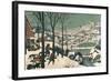 Hunters in the Snow, February, 1565-Pieter Bruegel the Elder-Framed Giclee Print