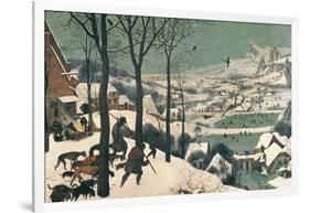 Hunters in the Snow, February, 1565-Pieter Bruegel the Elder-Framed Giclee Print