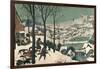 Hunters in the Snow, February, 1565-Pieter Bruegel the Elder-Framed Giclee Print