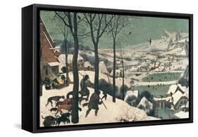 Hunters in the Snow, February, 1565-Pieter Bruegel the Elder-Framed Stretched Canvas