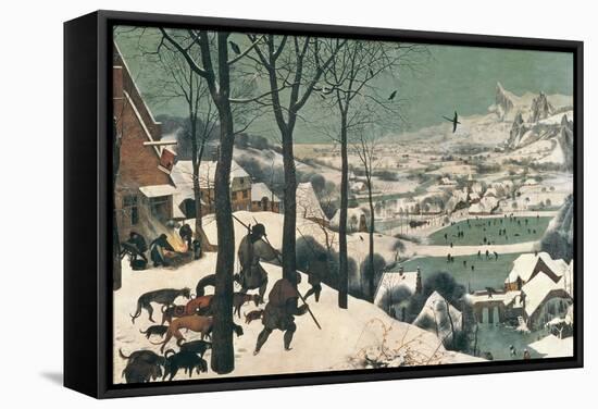 Hunters in the Snow, February, 1565-Pieter Bruegel the Elder-Framed Stretched Canvas