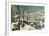 Hunters in the Snow, February, 1565-Pieter Bruegel the Elder-Framed Giclee Print