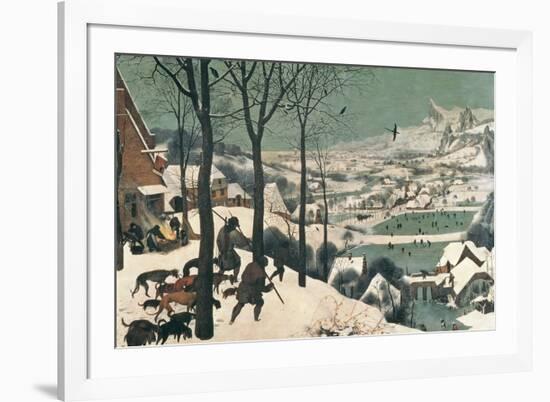 Hunters in the Snow, February, 1565-Pieter Bruegel the Elder-Framed Giclee Print