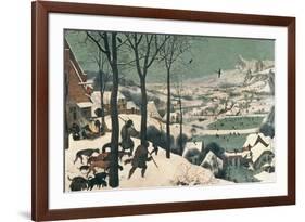 Hunters in the Snow, February, 1565-Pieter Bruegel the Elder-Framed Giclee Print