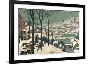 Hunters in the Snow, February, 1565-Pieter Bruegel the Elder-Framed Giclee Print