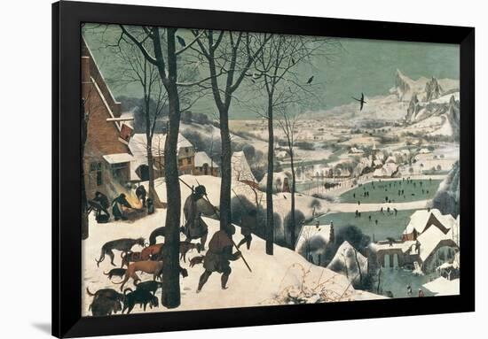 Hunters in the Snow, February, 1565-Pieter Bruegel the Elder-Framed Giclee Print