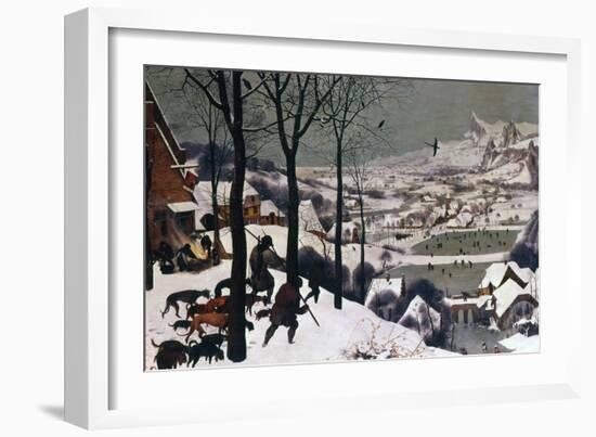 Hunters in the Snow, February, 1565-Pieter Bruegel the Elder-Framed Giclee Print