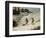 Hunters in the Snow or the Poachers-Gustave Courbet-Framed Giclee Print