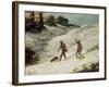 Hunters in the Snow or the Poachers-Gustave Courbet-Framed Giclee Print