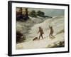 Hunters in the Snow or the Poachers-Gustave Courbet-Framed Giclee Print