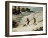 Hunters in the Snow or the Poachers-Gustave Courbet-Framed Giclee Print