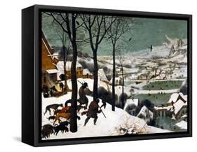 Hunters in the Snow (Winte), 1565-Pieter Bruegel the Elder-Framed Stretched Canvas