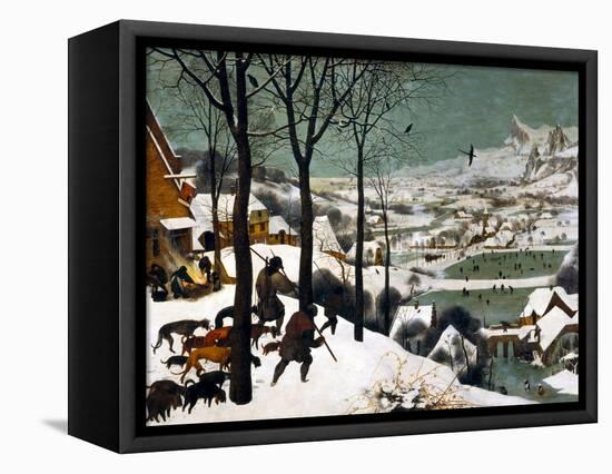 Hunters in the Snow (Winte), 1565-Pieter Bruegel the Elder-Framed Stretched Canvas