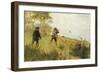 Hunters on Mound, 1889-Guglielmo Micheli-Framed Giclee Print