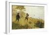 Hunters on Mound, 1889-Guglielmo Micheli-Framed Giclee Print