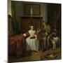 Hunters Present-Gabriel Metsu-Mounted Art Print