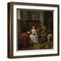 Hunters Present-Gabriel Metsu-Framed Art Print