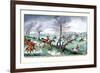 Hunters Race After the Hounds in Full Cry-Henry Thomas Alken-Framed Art Print