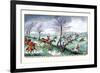 Hunters Race After the Hounds in Full Cry-Henry Thomas Alken-Framed Art Print