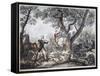 Hunters-Antoine Charles Horace Vernet-Framed Stretched Canvas