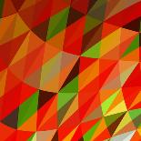 Abstract Triangle Mosaic Vector Background-HunThomas-Art Print