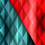 Abstract Triangle Mosaic Vector Background-HunThomas-Art Print