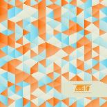 Summer Triangle Mosaic Vector Background | Eps10 Design-HunThomas-Art Print