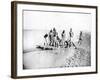 Hunting a Crocodile, Nubia, Egypt, 1887-Henri Bechard-Framed Giclee Print